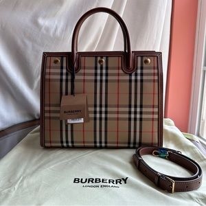 Burberry Vintage Check Small Title Bag
